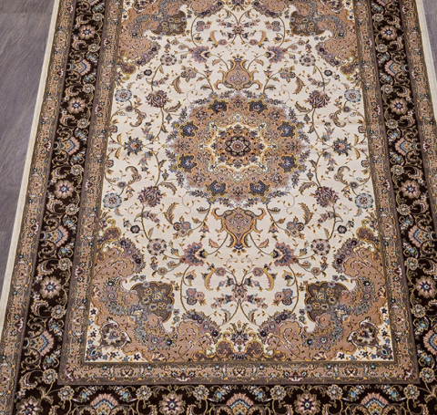 Тут изображение Ковер D158 - CREAM-BROWN - Прямоугольник - коллекция ARAVIA 2.80x3.80