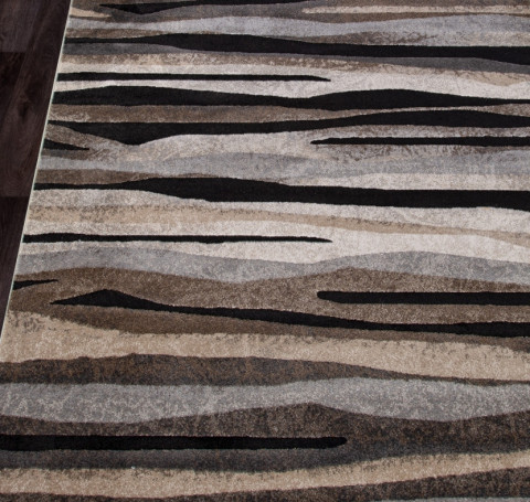 Тут изображение Ковер 4091 - BEIGE-BLACK - Прямоугольник - коллекция IBIZA 1.60x2.30