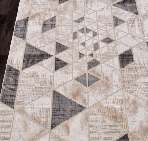 Тут изображение Ковер P563B - M.L.BEIGE / L.GRAY - Прямоугольник - коллекция STAR 0.80x1.50