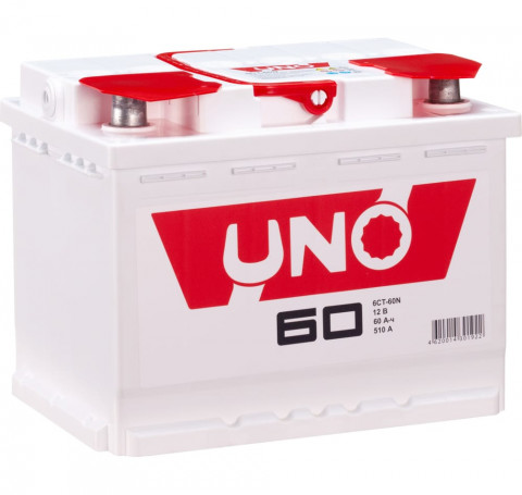 Тут изображение Аккумулятор 60 А/ч о.п. Uno ток 510 242 х 175 х 19