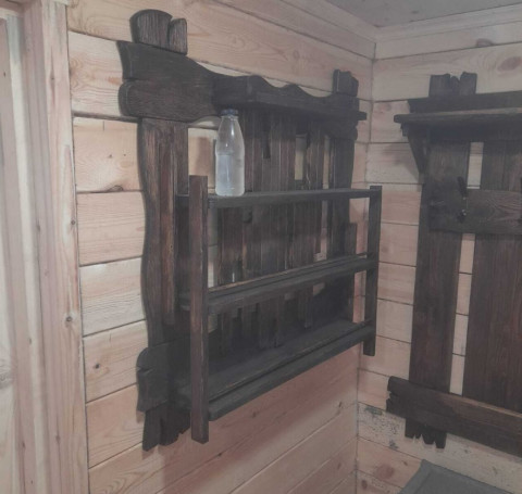 Тут изображение Полка для мелочей банная