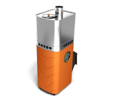 Тут изображение Печь для бани Бирюса 2013 Carbon ДА ЗК терракота