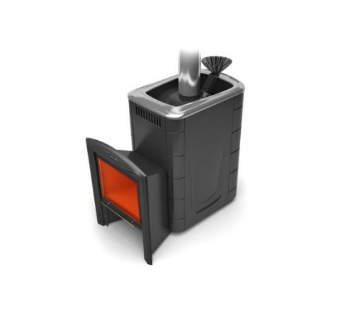 Тут изображение Печь для бани Гейзер 2014 Carbon Витра ЗК антрацит
