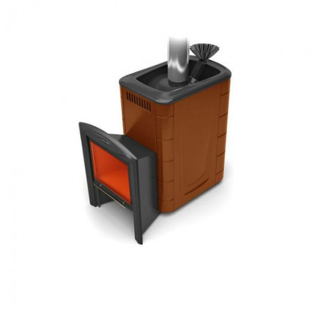 Тут изображение Печь для бани Гейзер 2014 Carbon Витра ЗК терракота