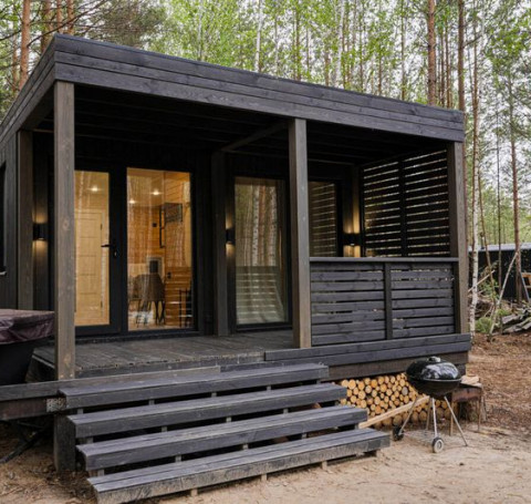 Тут изображение Модульный дом в стиле «Хайтек» 40