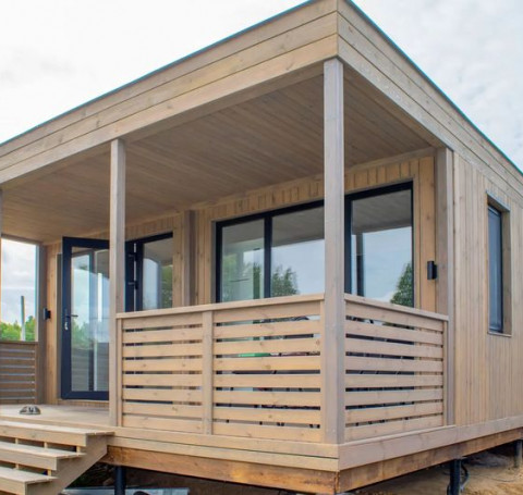 Тут изображение Модульный дом в стиле «Хайтек» 54