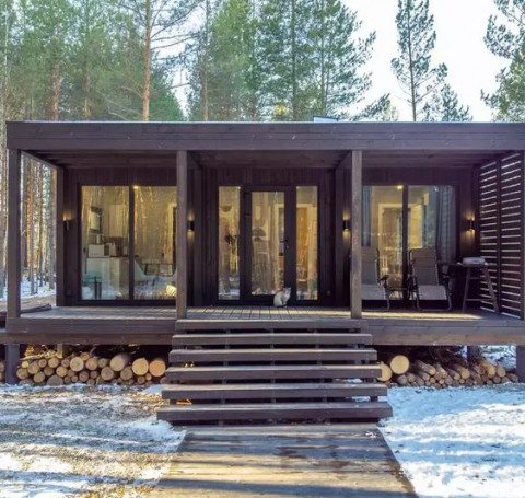 Тут изображение Модульный дом в стиле «Хайтек» 60