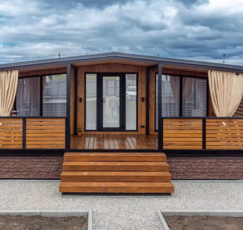 Тут изображение Модульный дом в стиле «Барн» 60