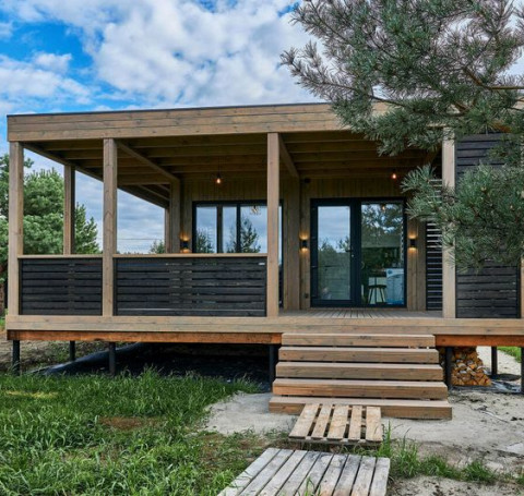 Тут изображение Модульная баня в стиле «Хай-тек» 40