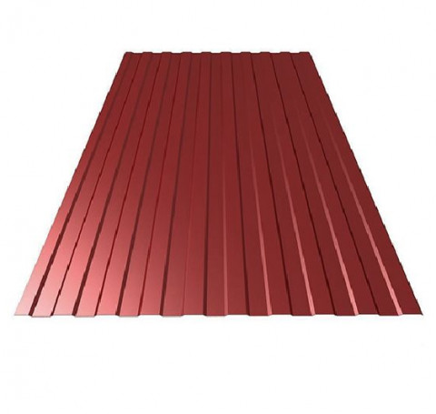 Тут изображение Профнастил С-8 Красное Вино (0,35мм; 1,2*2м) RAL 3005
