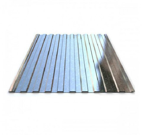 Тут изображение Профнастил С-8 Оцинкованный (0,4мм; 1,2*2м)