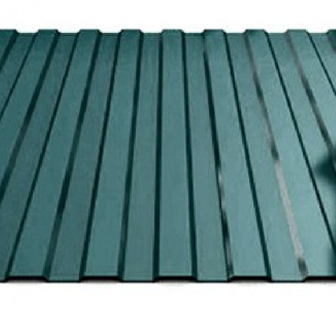 Тут изображение Профнастил С-8 Зеленый мох (0,4мм; 1,2*2м) RAL 6005