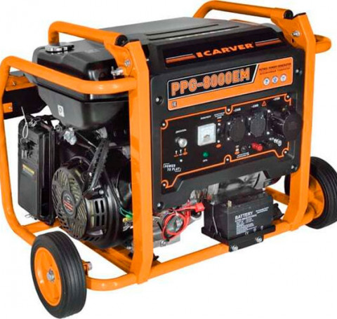 Тут изображение Генератор CARVER 6,5 кВт PPG- 8000ЕM