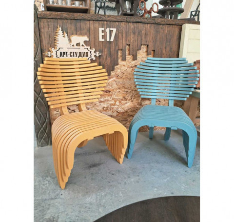 Тут изображение Стул деревянный параметрический ИВА