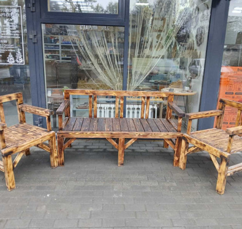 Тут изображение Комплект деревянной мебели Дачный