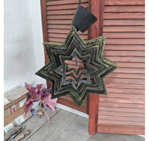 Тут изображение Светильник деревянный параметрический Звезда