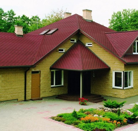 Тут изображение Гибкая черепица KATEPAL KL красный