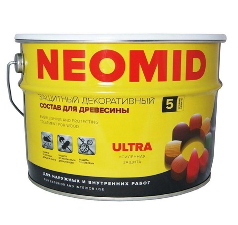 Тут изображение Состав деревозащитный NEOMID Bio Color Ultra, 2,7 кг