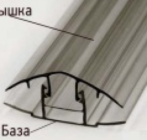 Тут изображение Профиль Кронос соединительный разъёмный (крышка), Н=6-10мм, L=6 м, бронза