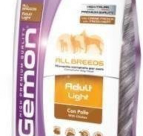 Тут изображение Gemon Dog Light низкокалорийный корм для взрослых собак всех пород 3 кг
