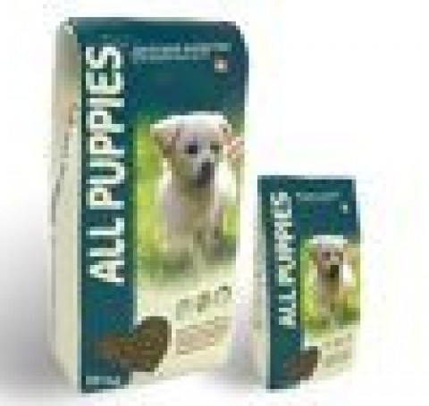 Тут изображение ALL PUPPIES сухой корм 2,2 кг, для щенков всех пород. Курица