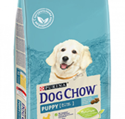 Тут изображение Dog Chow® Puppy для щенков, с курицей, 2,5 кг