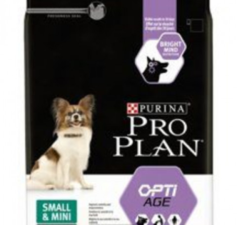 Тут изображение PRO PLAN OPTIAGE для собак старше 9 лет мелких и карликовых пород, 700 гр